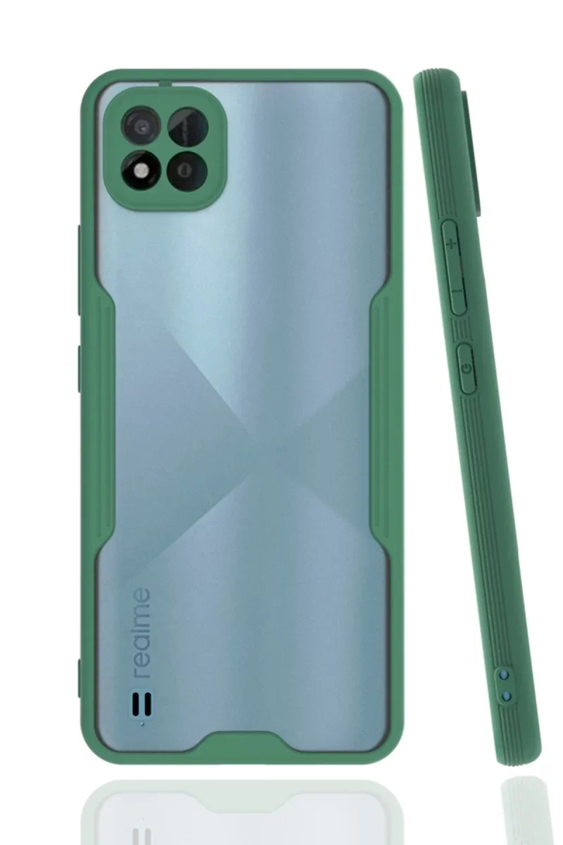 Realme C11 2021 Kılıf Platin Silikon - Yeşil Realme C11 2021 Kılıf Platin Silikon - Yeşil