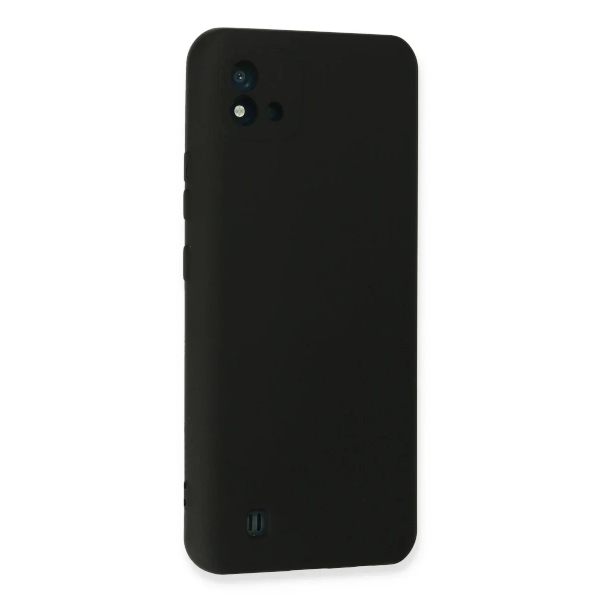 Realme C11 2021 Kılıf Nano içi Kadife Silikon - Siyah