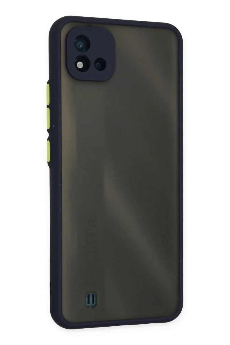 Realme C11 2021 Kılıf Montreal Silikon Kapak - Lacivert Realme C11 2021 Kılıf Montreal Silikon Kapak - Lacivert