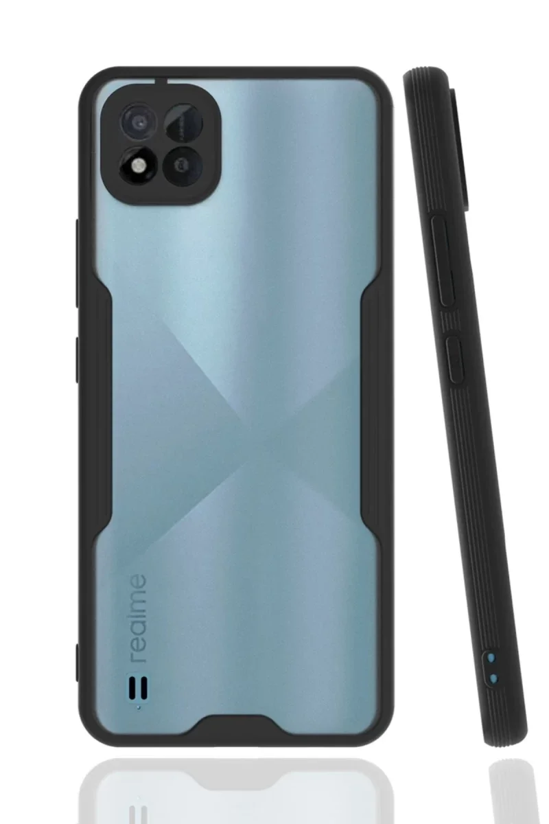Realme C11 2021 Kılıf Platin Silikon - Siyah Realme C11 2021 Kılıf Platin Silikon - Siyah