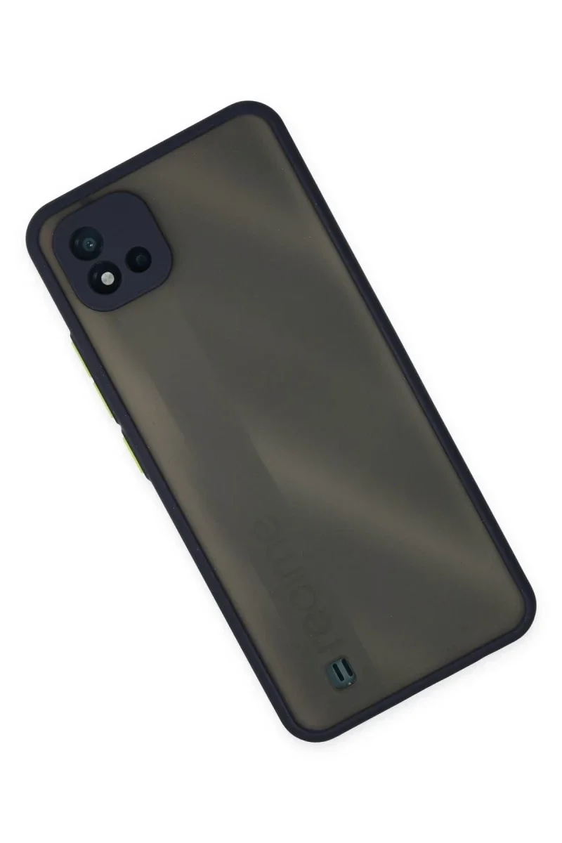 Realme C11 2021 Kılıf Montreal Silikon Kapak - Lacivert Realme C11 2021 Kılıf Montreal Silikon Kapak - Lacivert