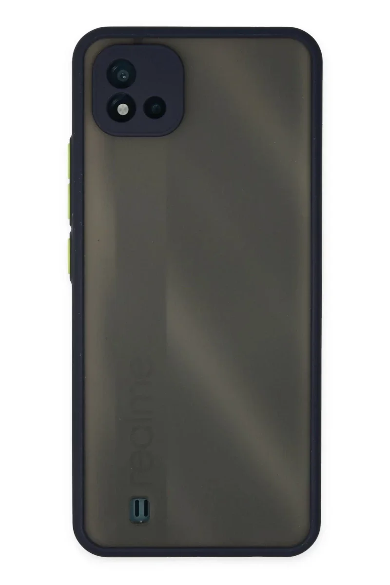 Realme C11 2021 Kılıf Montreal Silikon Kapak - Lacivert Realme C11 2021 Kılıf Montreal Silikon Kapak - Lacivert
