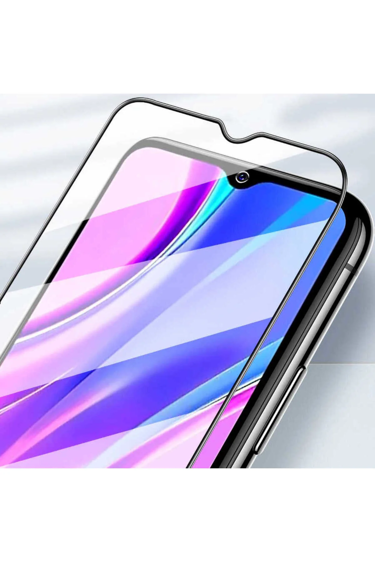 Realme C11 Davin 5D Cam Ekran Koruyucu - Siyah