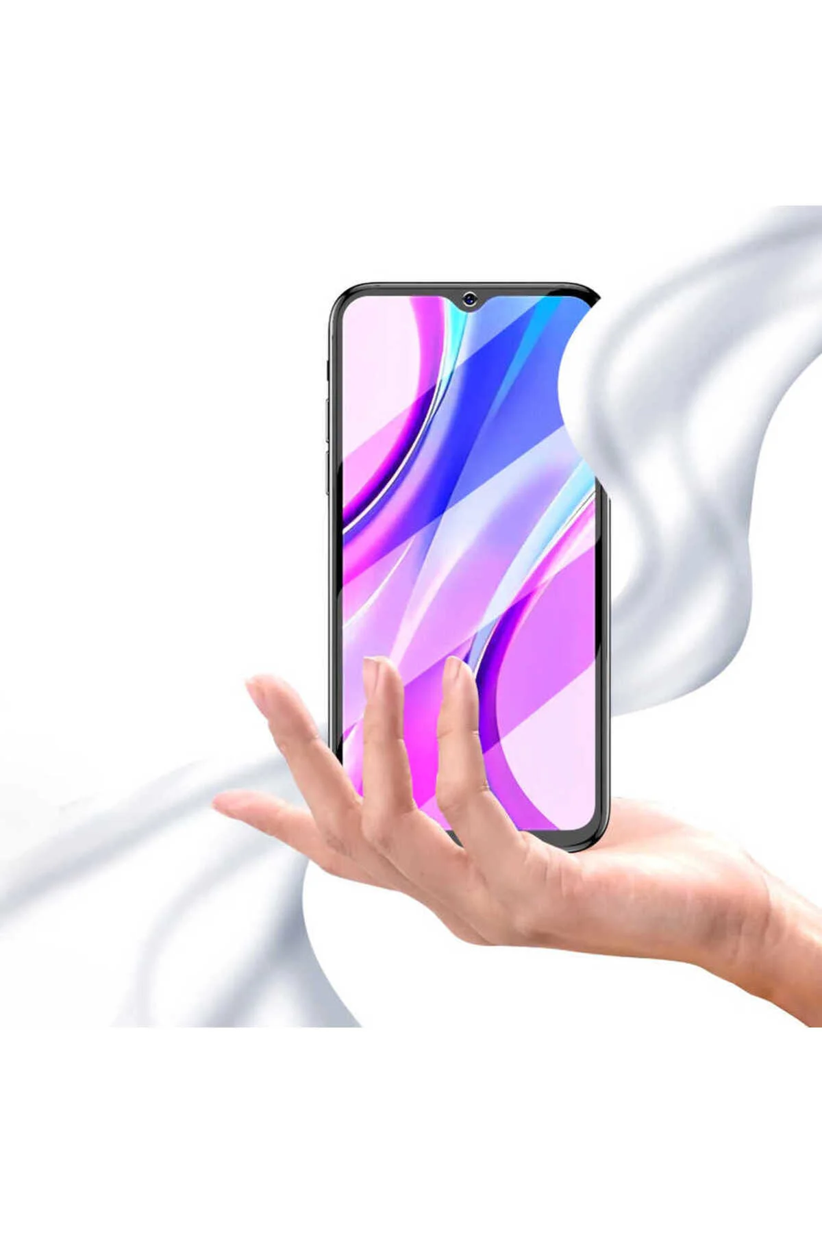 Realme C11 Davin 5D Cam Ekran Koruyucu - Siyah