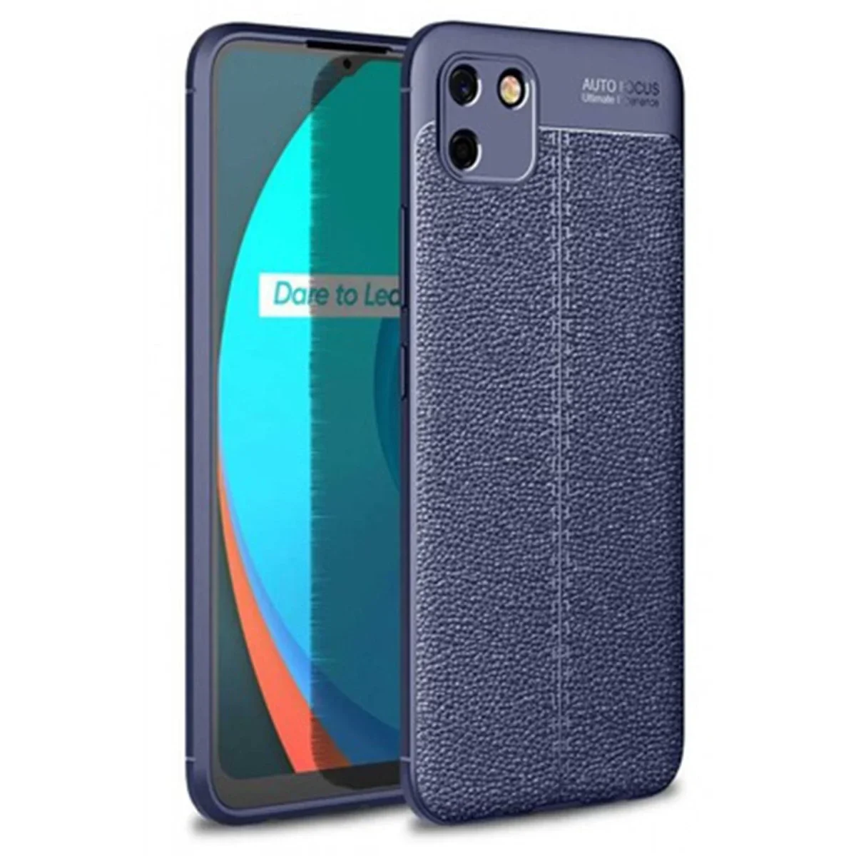 Realme C11 Kılıf Auto Focus Kapak - Lacivert Realme C11 Kılıf Auto Focus Kapak - Lacivert