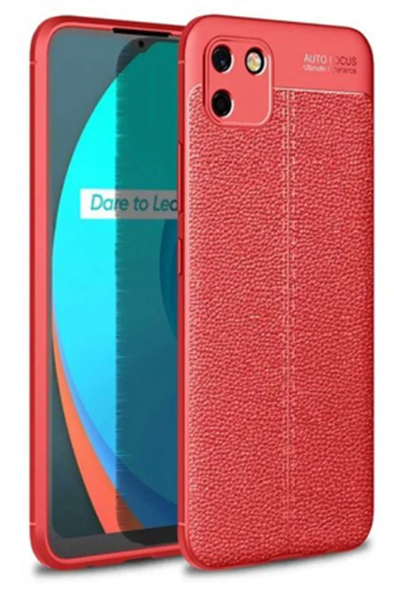 Realme C11 Kılıf Auto Focus Kapak - Kırmızı Fiyatı, Yorumları ve Özellikleri