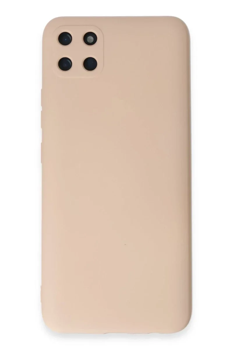 Realme C11 Kılıf Nano içi Kadife Silikon - Pudra Realme C11 Kılıf Nano içi Kadife Silikon - Pudra