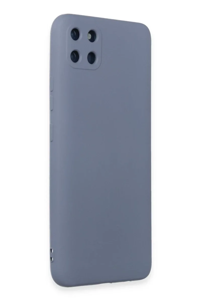 Realme C11 Kılıf Nano içi Kadife Silikon - Gri