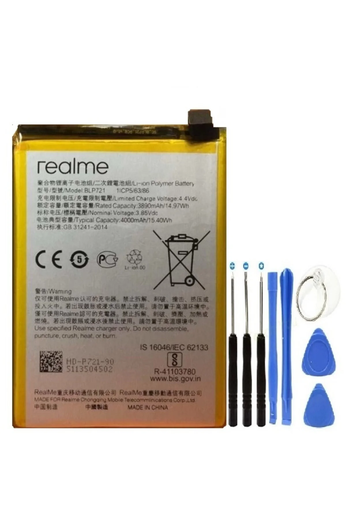 Realme C2 Pil Batarya Blp721 + Tamir Seti