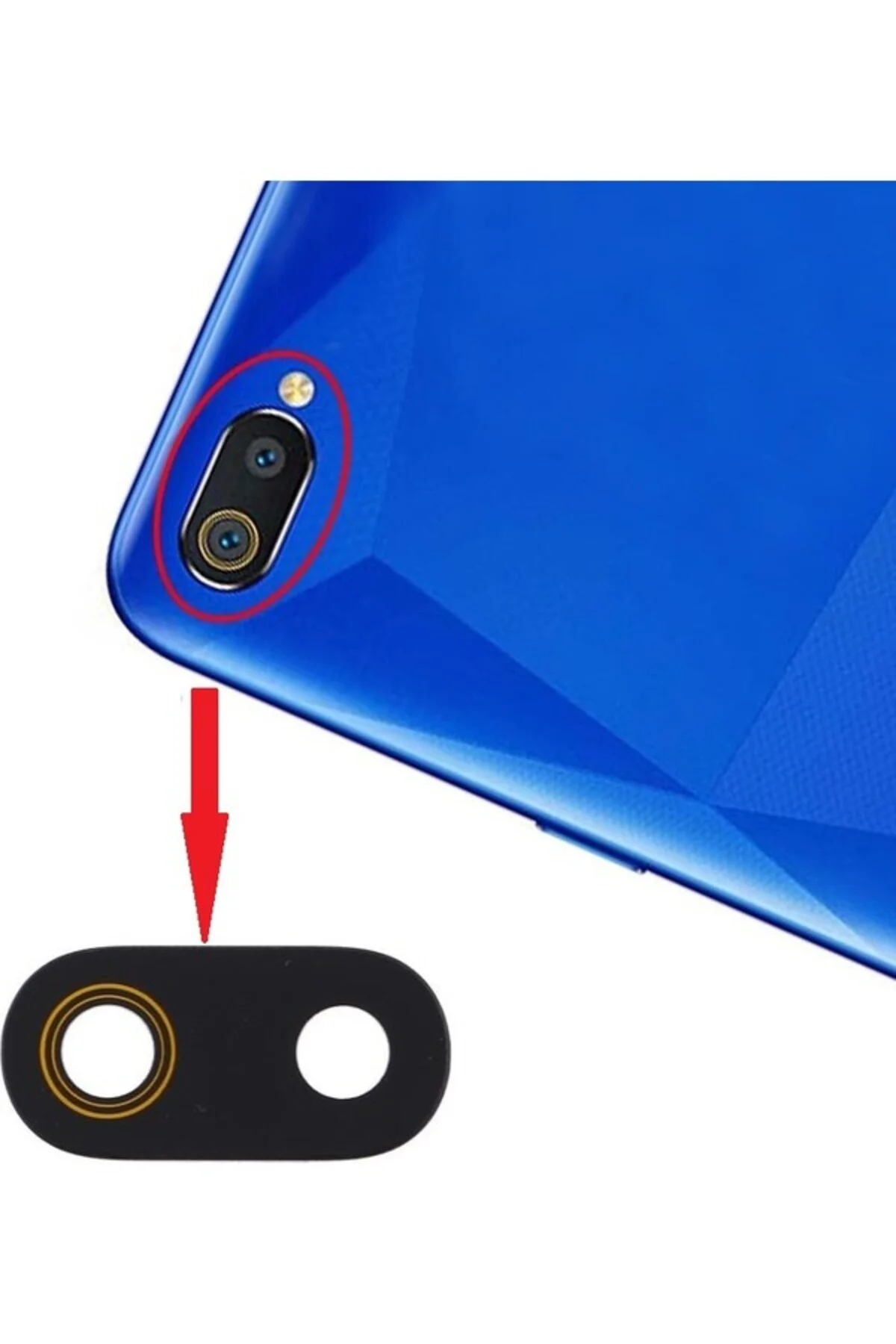 Realme C2 Uyumlu Kamera Lensi Camı RMX1941 RMX1945