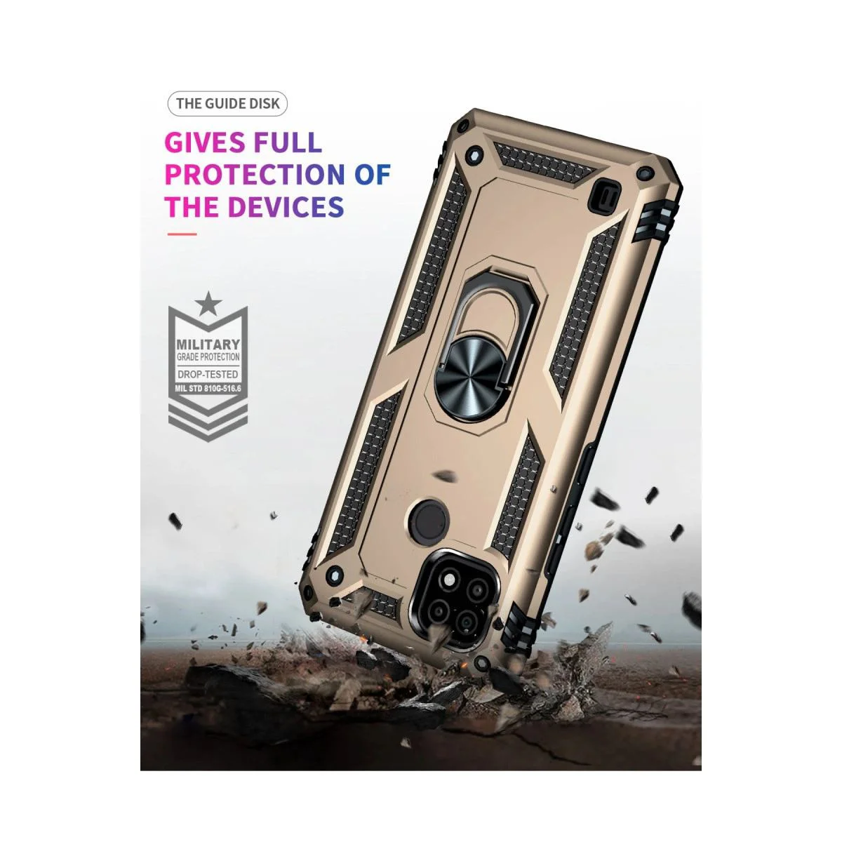 Realme C21 ile Uyumlu Sofya Yüzüklü Silikon Kılıf - Gold Fiyatı, Yorumları ve Özellikleri
