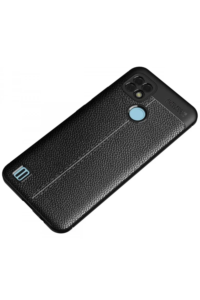 Realme C21 Kılıf Auto Focus Kapak - Siyah