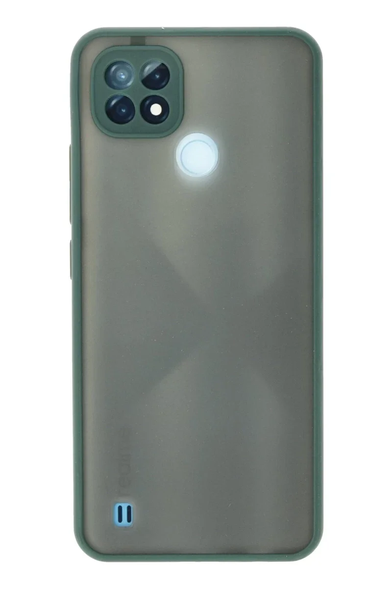 Realme C21 Kılıf Montreal Silikon Kapak - Yeşil Realme C21 Kılıf Montreal Silikon Kapak - Yeşil