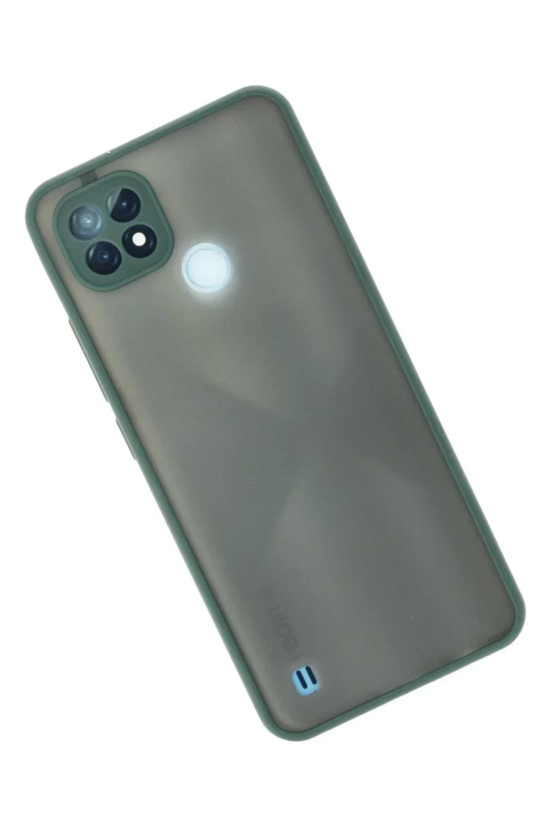Realme C21 Kılıf Montreal Silikon Kapak - Yeşil Realme C21 Kılıf Montreal Silikon Kapak - Yeşil