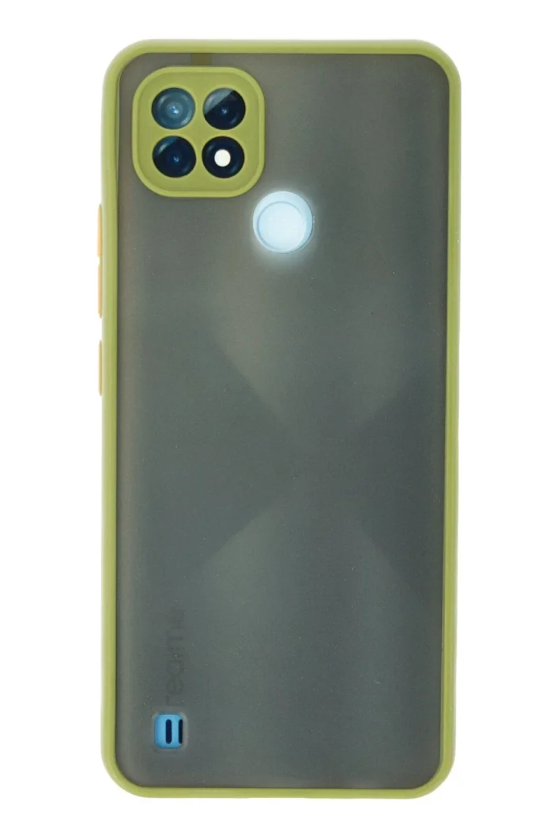 Realme C21 Kılıf Montreal Silikon Kapak - Açık Yeşil