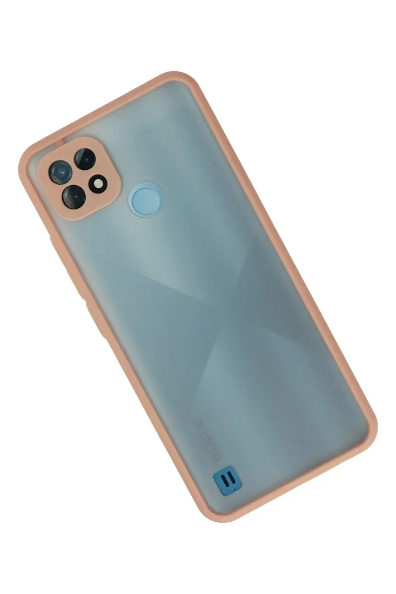 Realme C21 Kılıf Montreal Silikon Kapak - Pembe Realme C21 Kılıf Montreal Silikon Kapak - Pembe