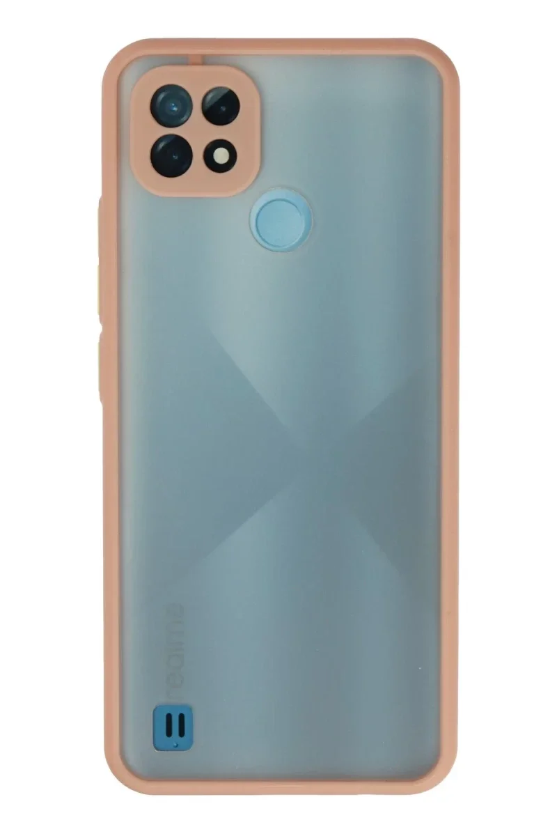 Realme C21 Kılıf Montreal Silikon Kapak - Pembe Realme C21 Kılıf Montreal Silikon Kapak - Pembe