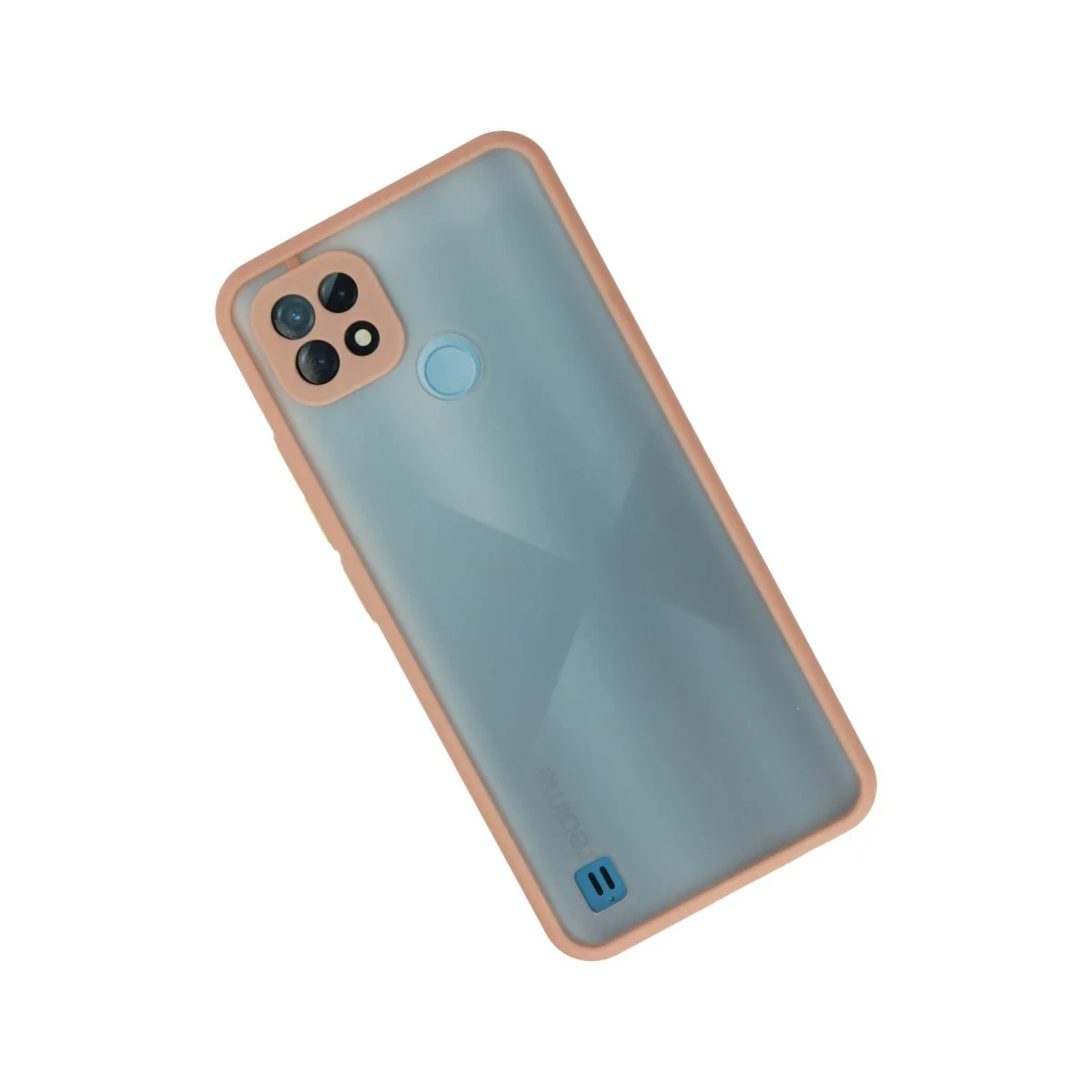 Realme C21 Kılıf Montreal Silikon Kapak - Pembe | Darbe Korumalı Şeffaf Arka