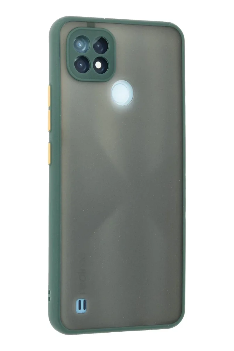 Realme C21 Kılıf Montreal Silikon Kapak - Yeşil Realme C21 Kılıf Montreal Silikon Kapak - Yeşil