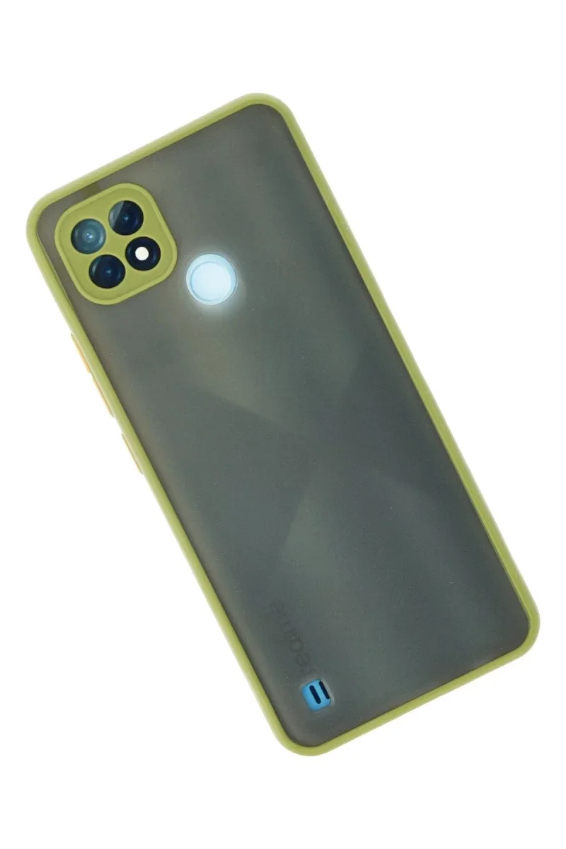 Realme C21 Kılıf Montreal Silikon Kapak - Açık Yeşil