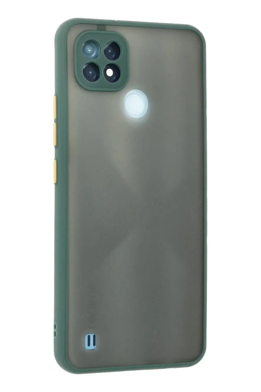 Realme C21 Kılıf Montreal Silikon Kapak - Yeşil