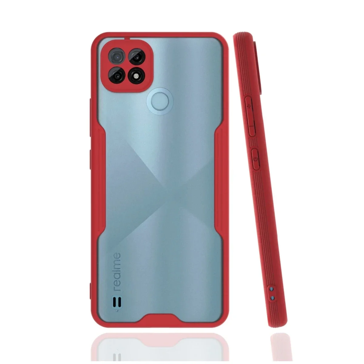 Realme C21 Kılıf Platin Silikon - Kırmızı Fiyatı, Yorumları ve Özellikleri