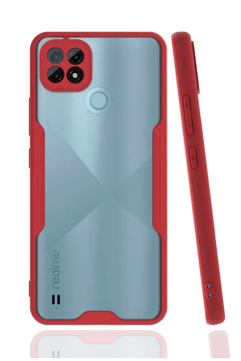 Realme C21 Kılıf Platin Silikon - Kırmızı Fiyatı, Yorumları ve Özellikleri