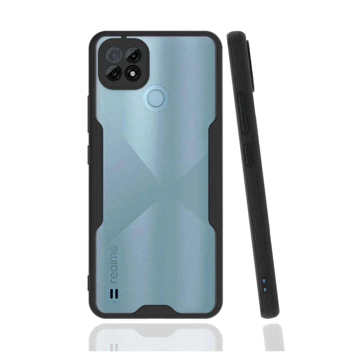 Realme C21 Kılıf Platin Silikon - Siyah Realme C21 Kılıf Platin Silikon - Siyah