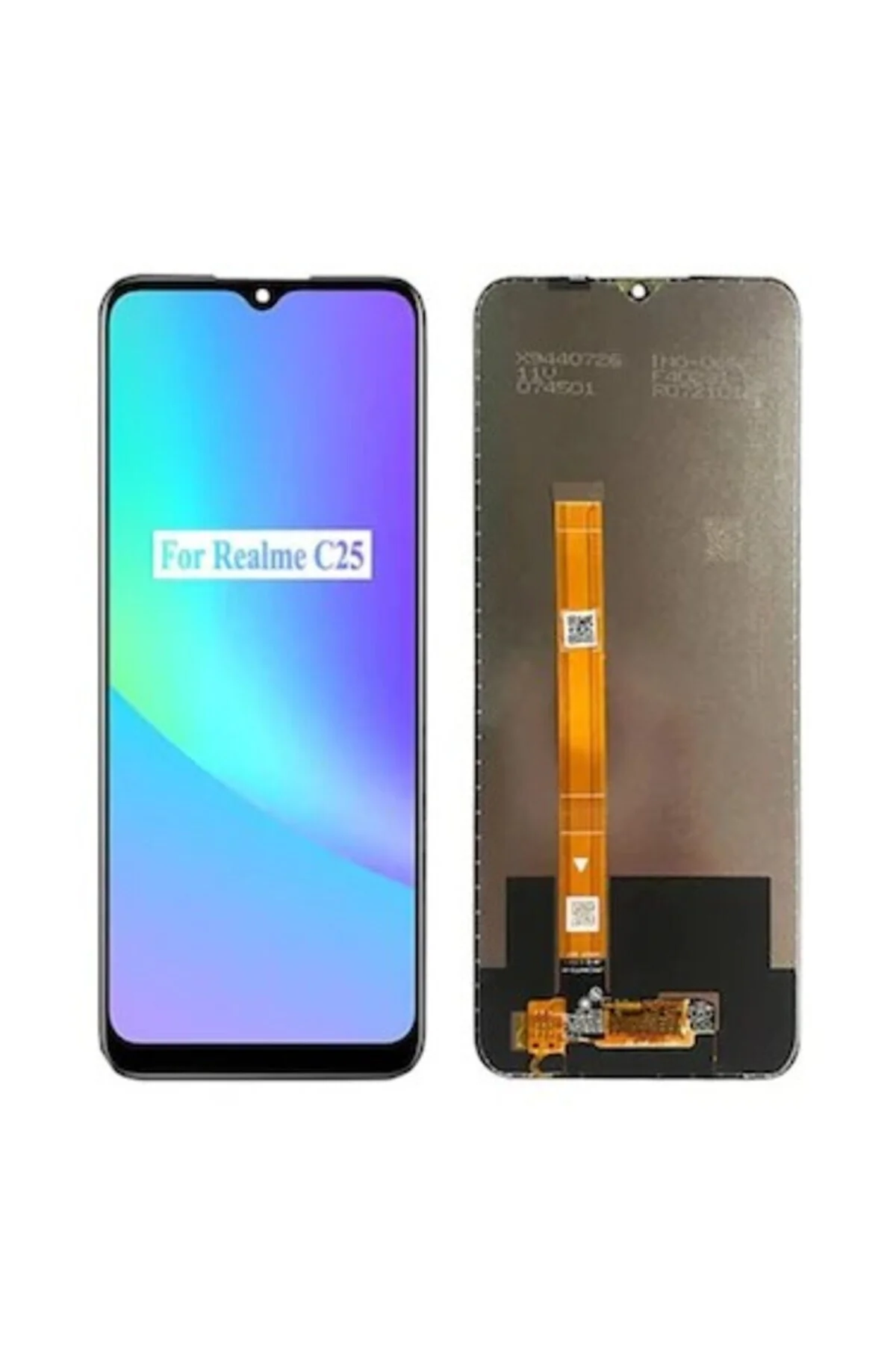 Realme C25 Dokunmatik Ekran (Siyah) - Görsel 2