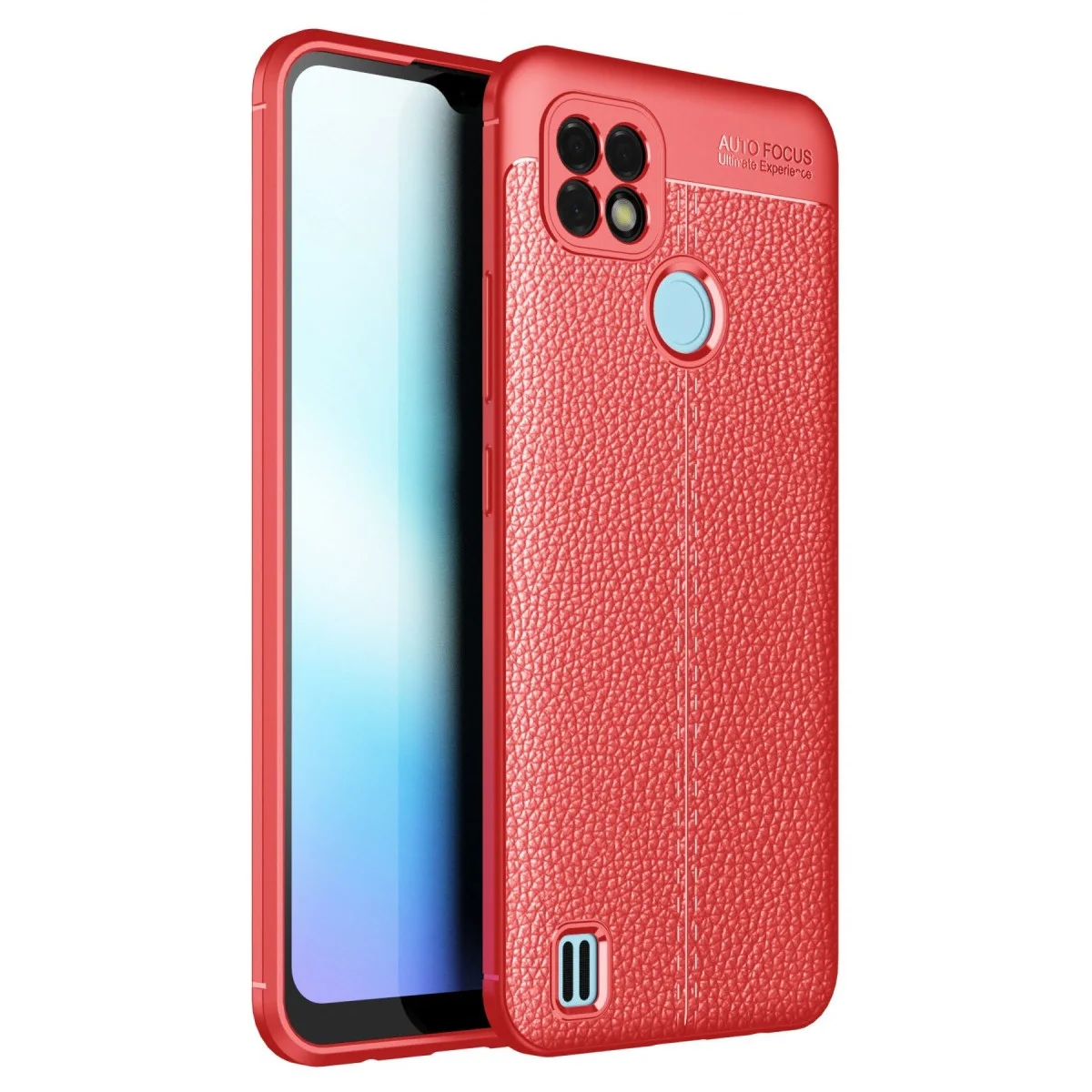 Realme C25 Kılıf Auto Focus Kapak - Kırmızı Realme C25 Kılıf Auto Focus Kapak - Kırmızı
