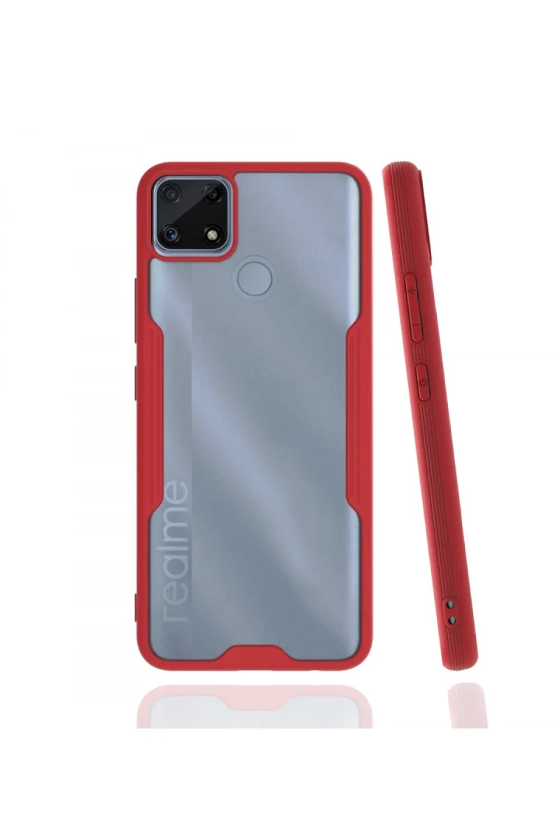 Realme C25 Kılıf Platin Silikon - Kırmızı Fiyatı, Yorumları ve Özellikleri