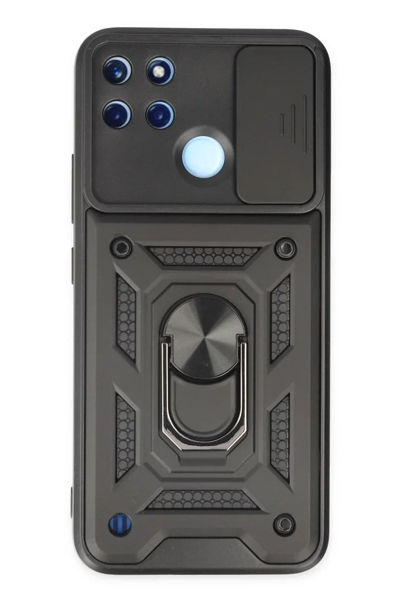 Realme C25Y Kılıf Pars Lens Yüzüklü Silikon - Siyah Fiyatı, Yorumları ve Özellikleri