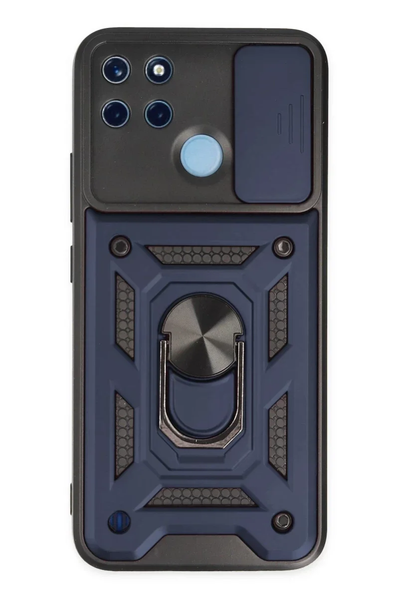 Realme C25Y Kılıf Pars Lens Yüzüklü Silikon - Lacivert Fiyatı, Yorumları ve Özellikleri