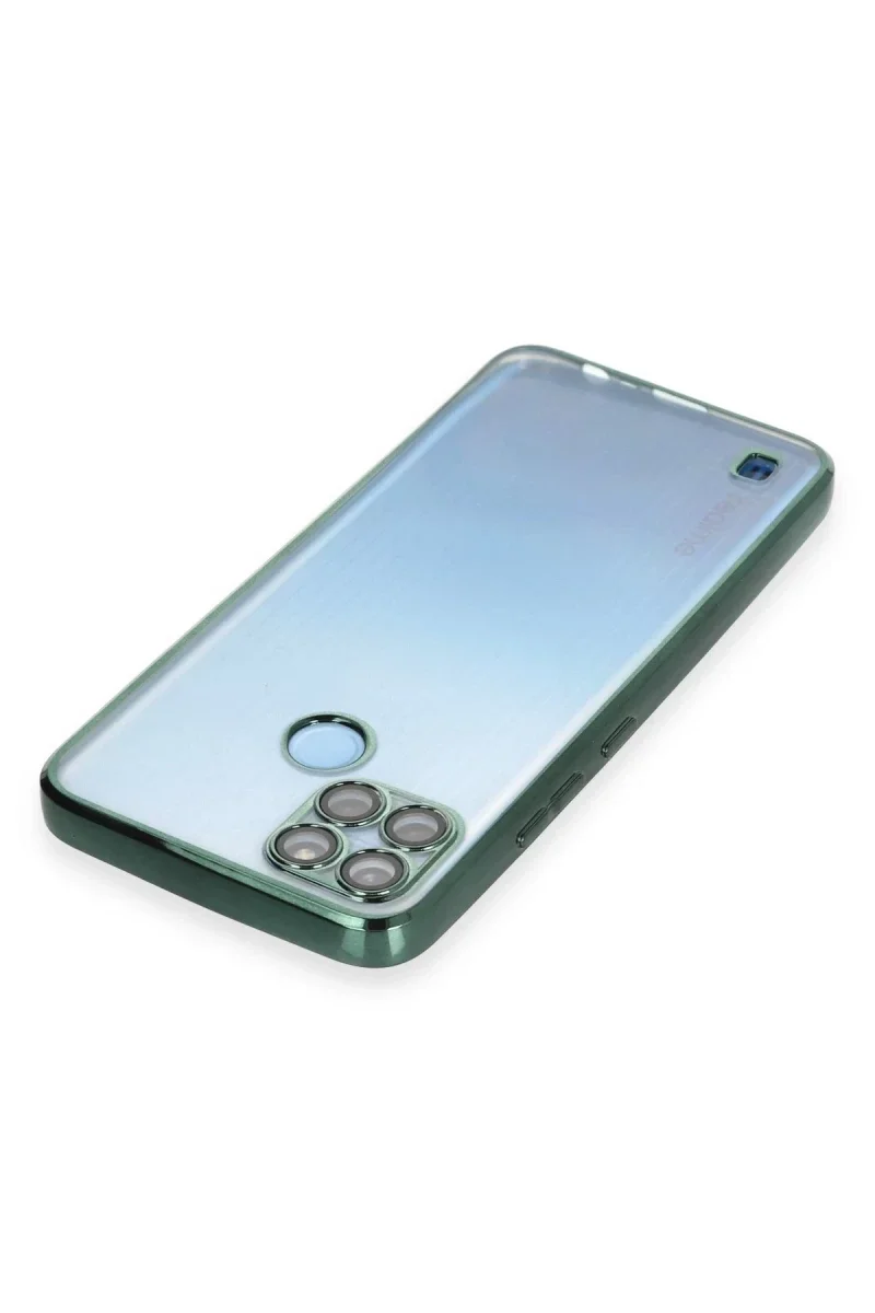Realme C25Y Kılıf Razer Lensli Silikon - Yeşil