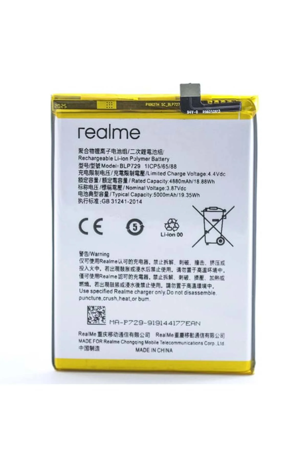 Realme C3i Orijinal Batarya Pil BLP729