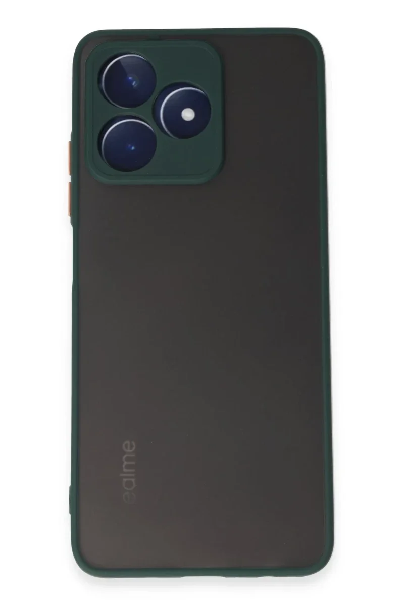 Realme C53 Kılıf Montreal Silikon Kapak - Yeşil Realme C53 Kılıf Montreal Silikon Kapak - Yeşil