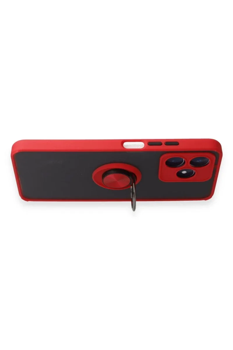 Realme C53 Kılıf Montreal Yüzüklü Silikon Kapak - Kırmızı Fiyatı, Yorumları ve Özellikleri
