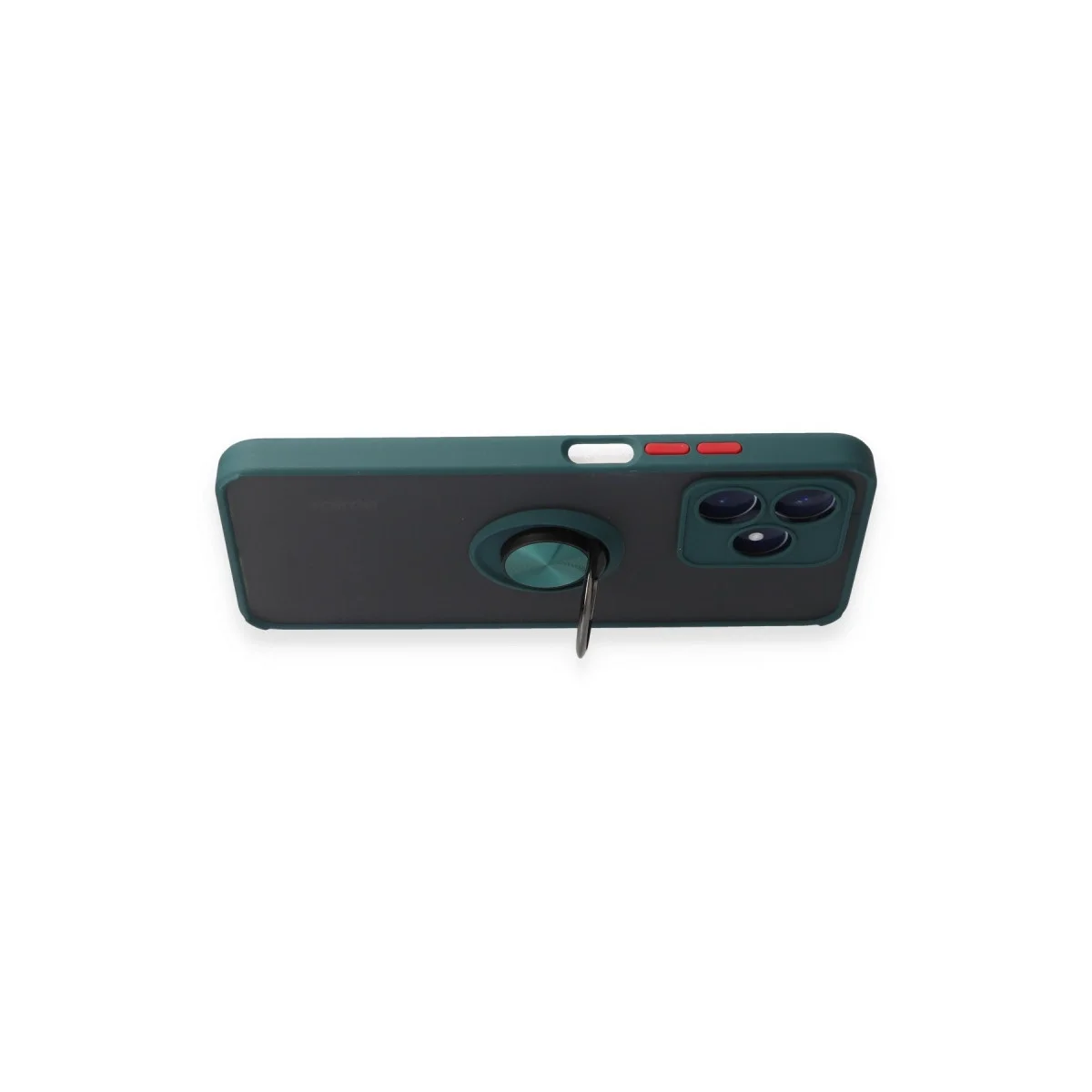 Realme C53 Kılıf Montreal Yüzüklü Silikon Kapak - Yeşil Realme C53 Kılıf Montreal Yüzüklü Silikon Kapak - Yeşil