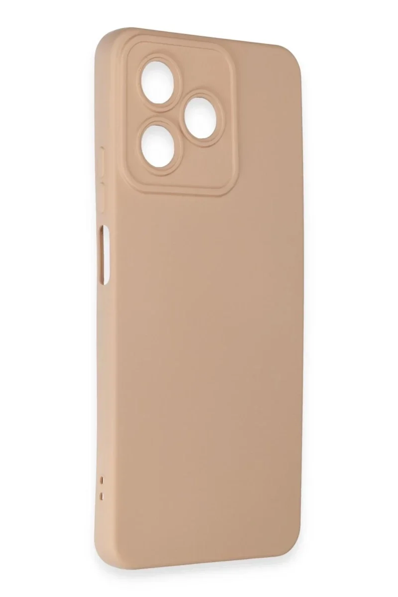 Realme C53 Kılıf Nano içi Kadife Silikon - Pudra