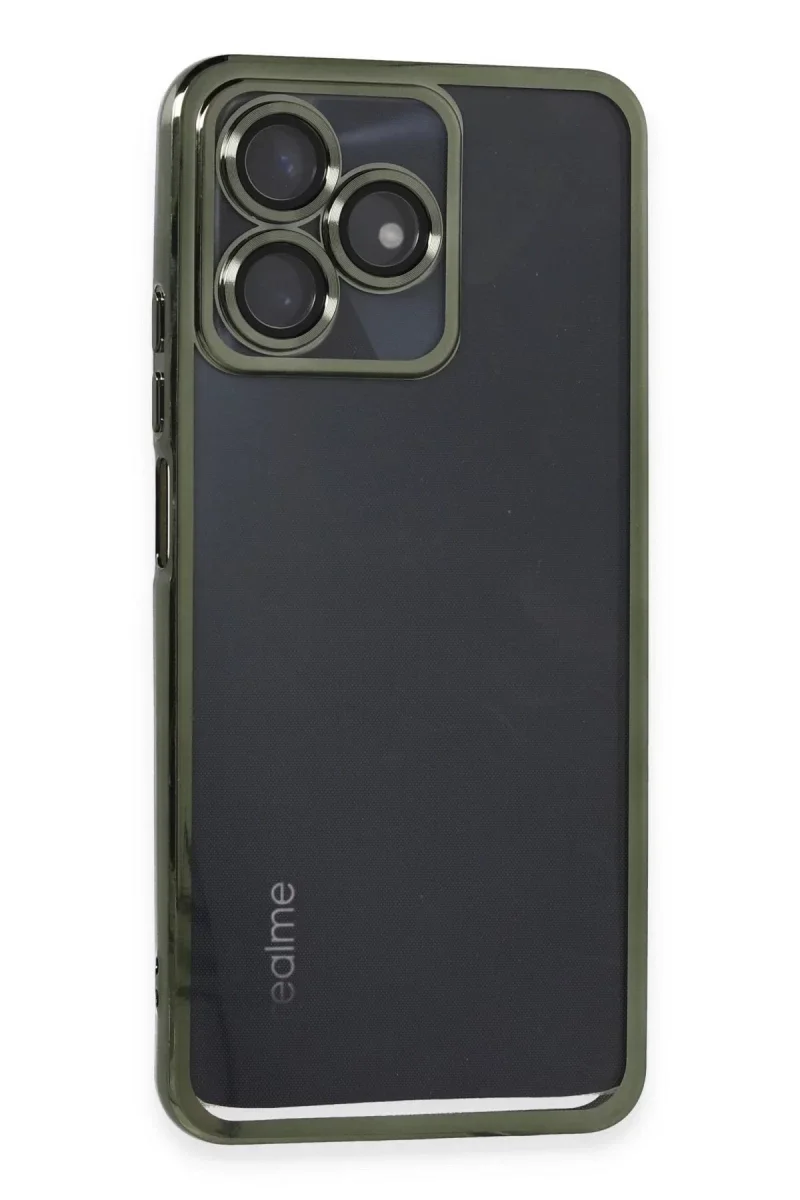 Realme C53 Kılıf Razer Lensli Silikon - Yeşil Realme C53 Kılıf Razer Lensli Silikon - Yeşil