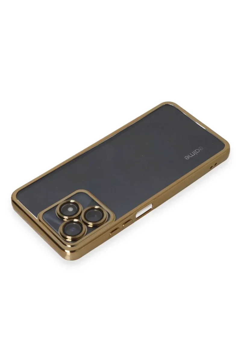 Realme C53 Kılıf Razer Lensli Silikon - Gold