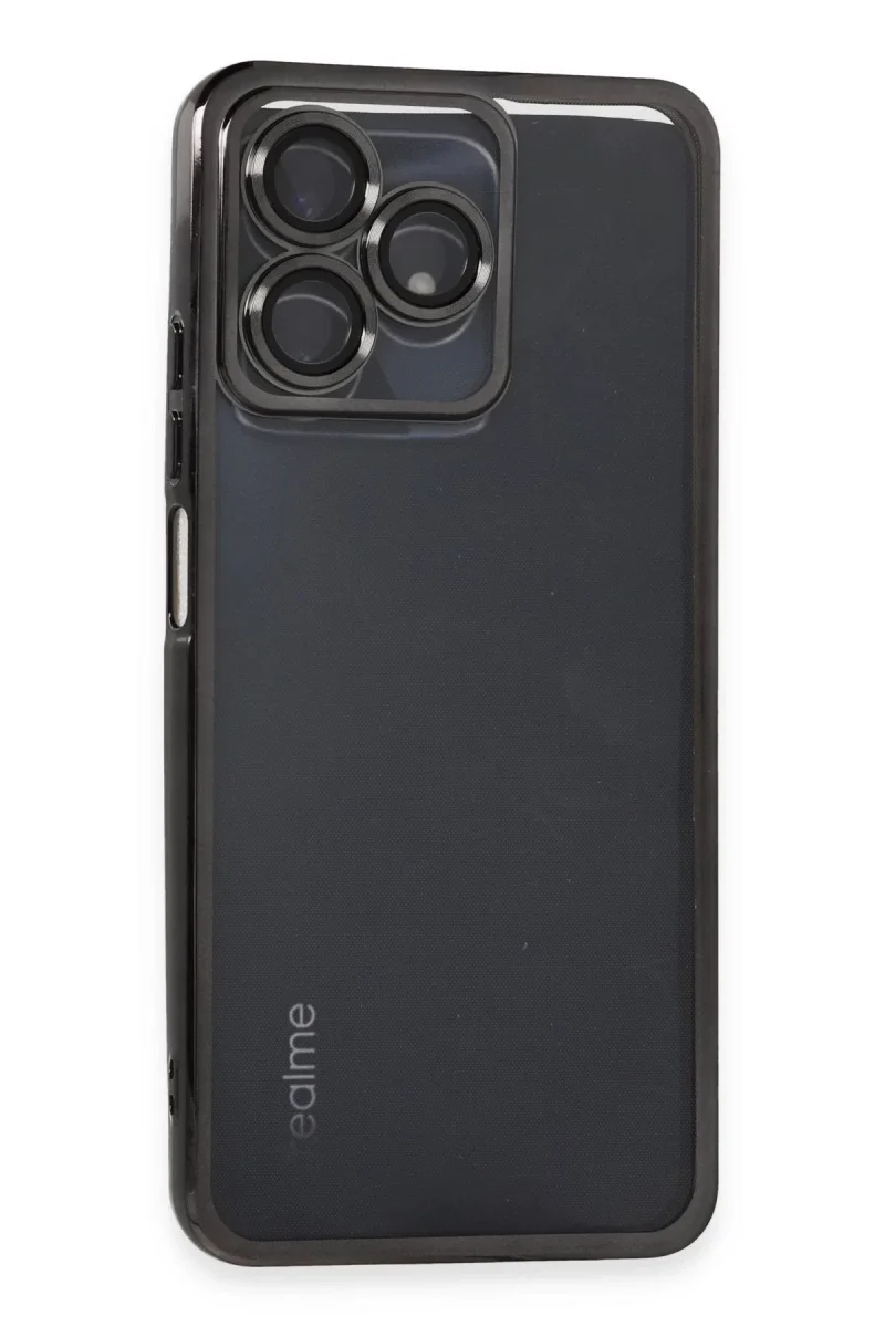 Realme C53 Kılıf Razer Lensli Silikon - Siyah Realme C53 Kılıf Razer Lensli Silikon - Siyah