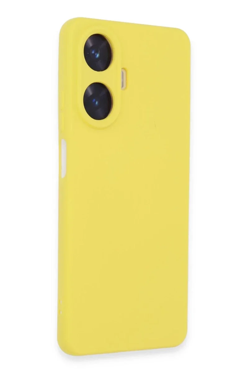 Realme C55 Kılıf Nano içi Kadife Silikon - Sarı Fiyatı, Yorumları ve Özellikleri