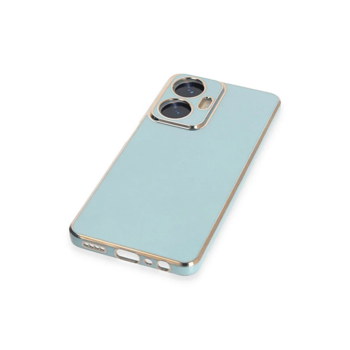 Realme C55 Kılıf Volet Silikon - Açık Yeşil Realme C55 Kılıf Volet Silikon - Açık Yeşil