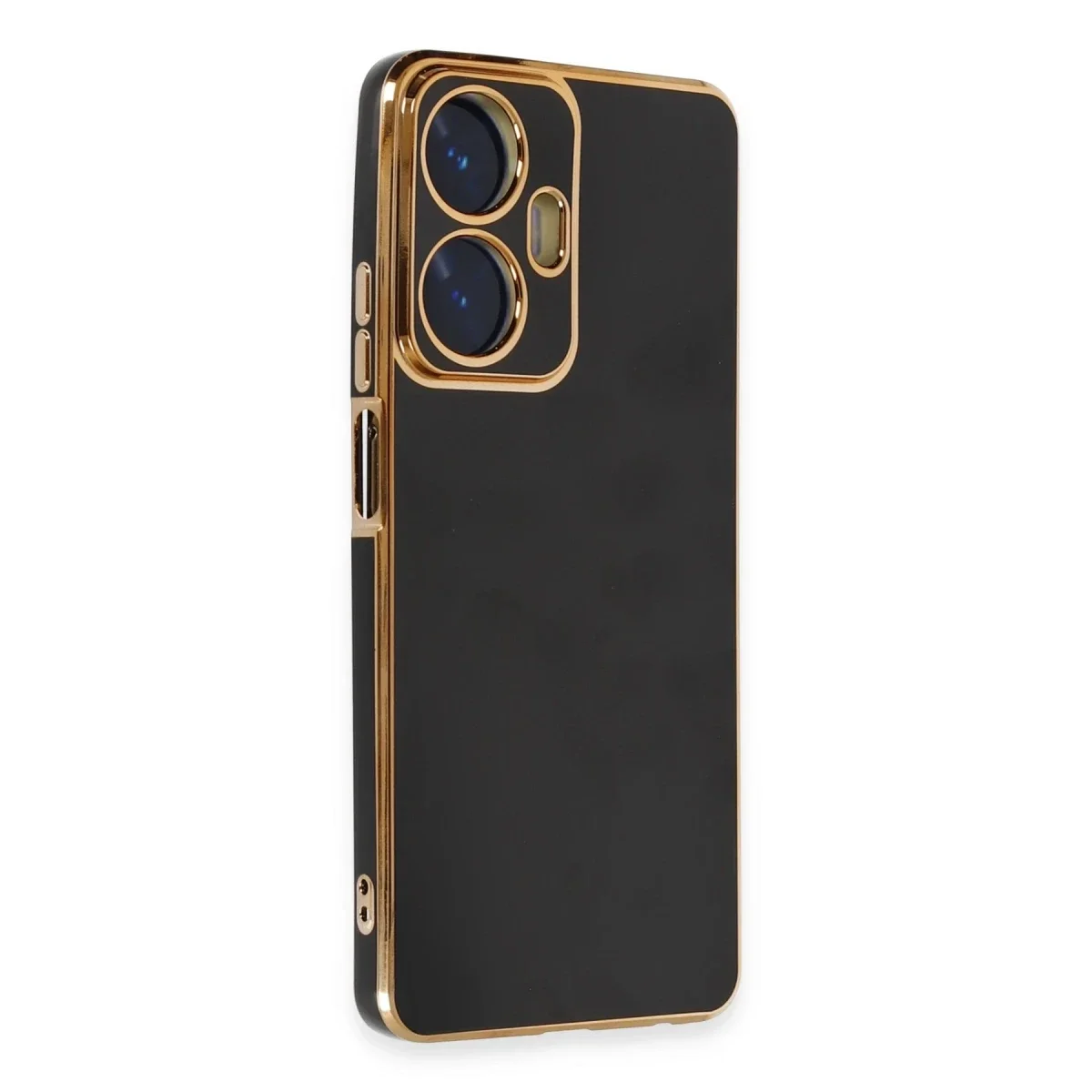 Realme C55 Kılıf Volet Silikon - Siyah Realme C55 Kılıf Volet Silikon - Siyah