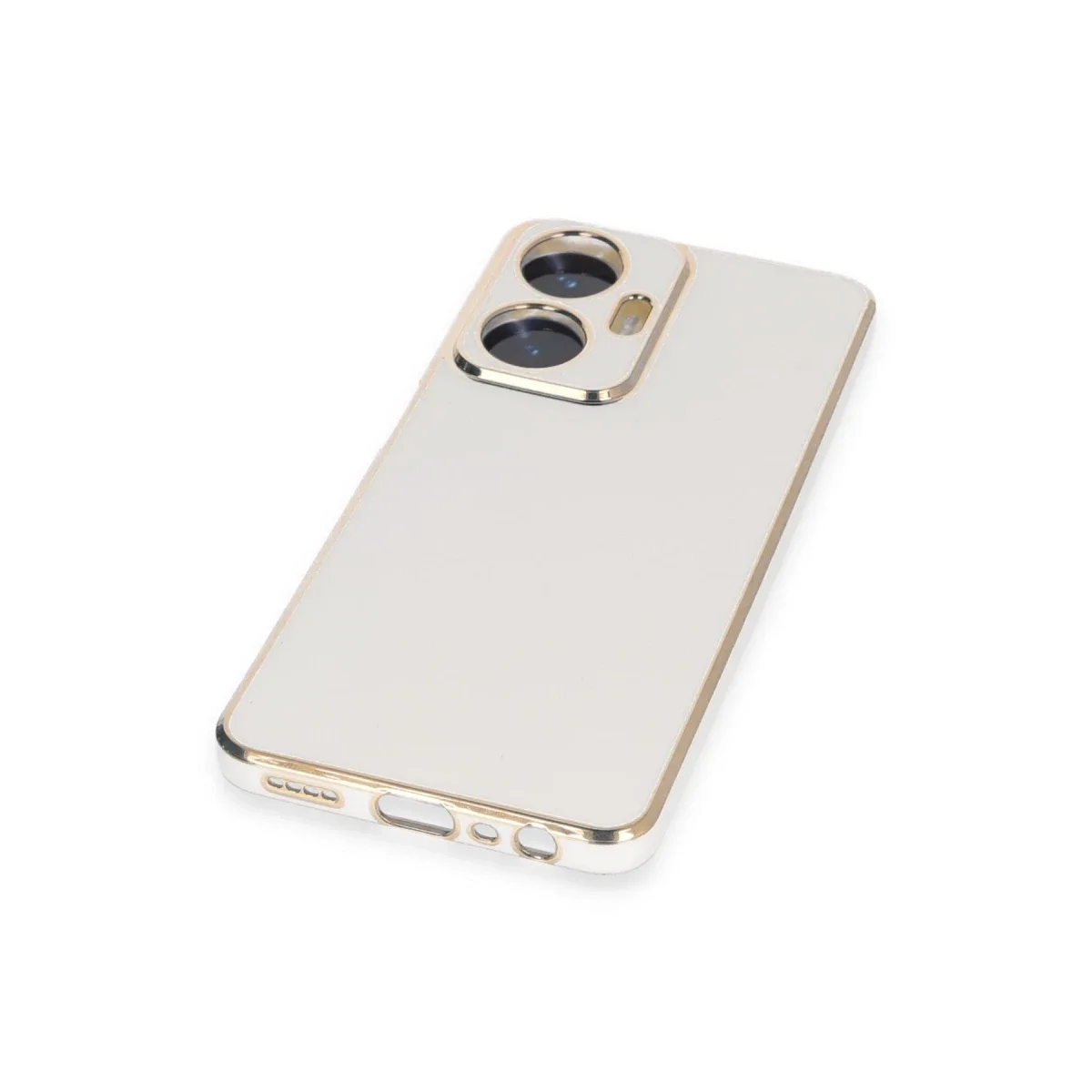 Realme C55 Kılıf Volet Silikon - Beyaz Realme C55 Kılıf Volet Silikon - Beyaz