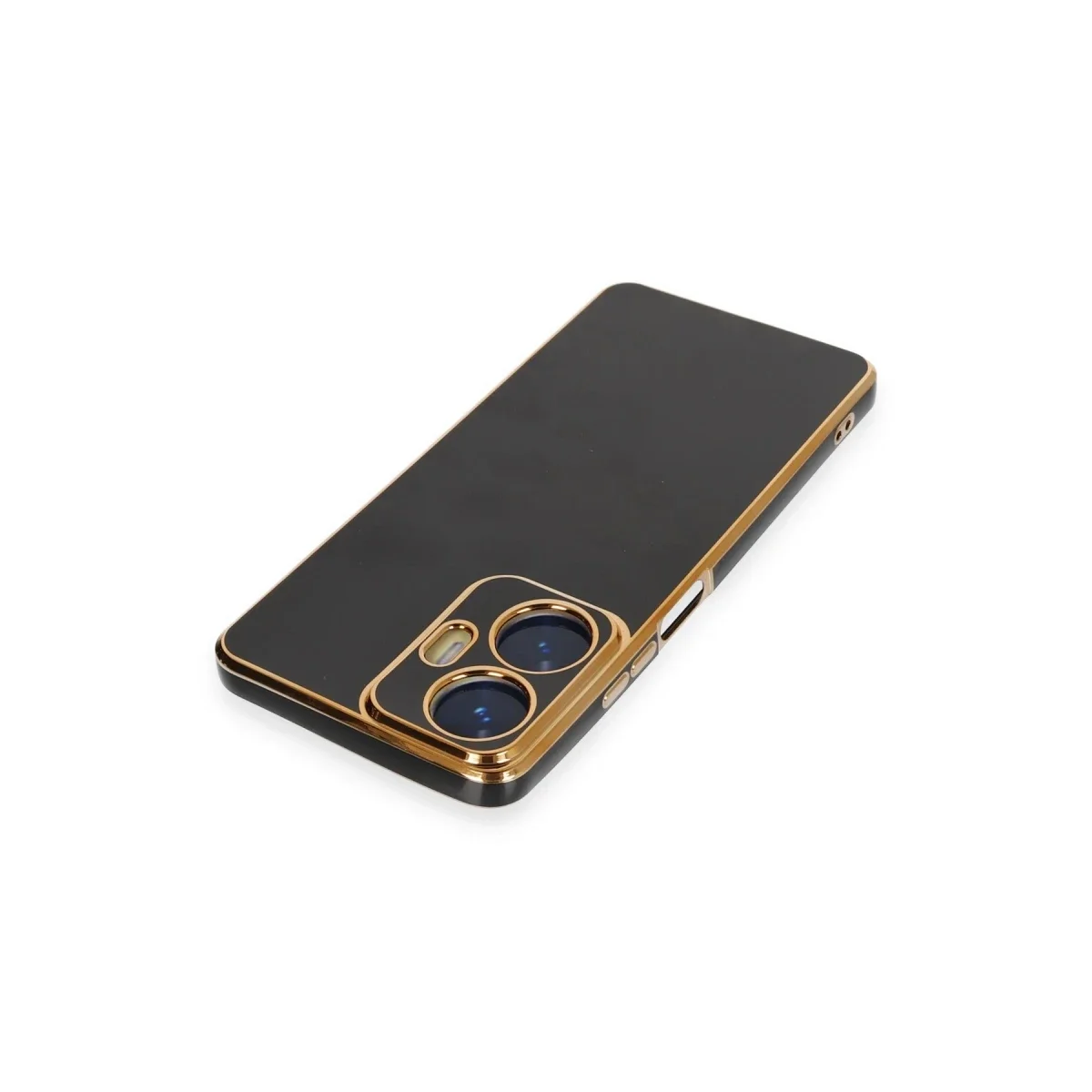 Realme C55 Kılıf Volet Silikon - Siyah Realme C55 Kılıf Volet Silikon - Siyah