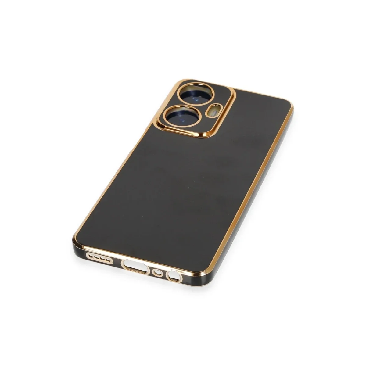 Realme C55 Kılıf Volet Silikon - Siyah Realme C55 Kılıf Volet Silikon - Siyah