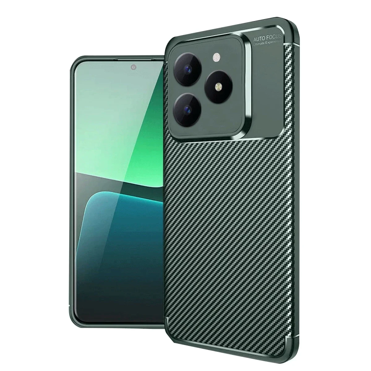 Realme C61 Kılıf Auto Focus Karbon Kapak - Koyu Yeşil Fiyatı, Yorumları ve Özellikleri