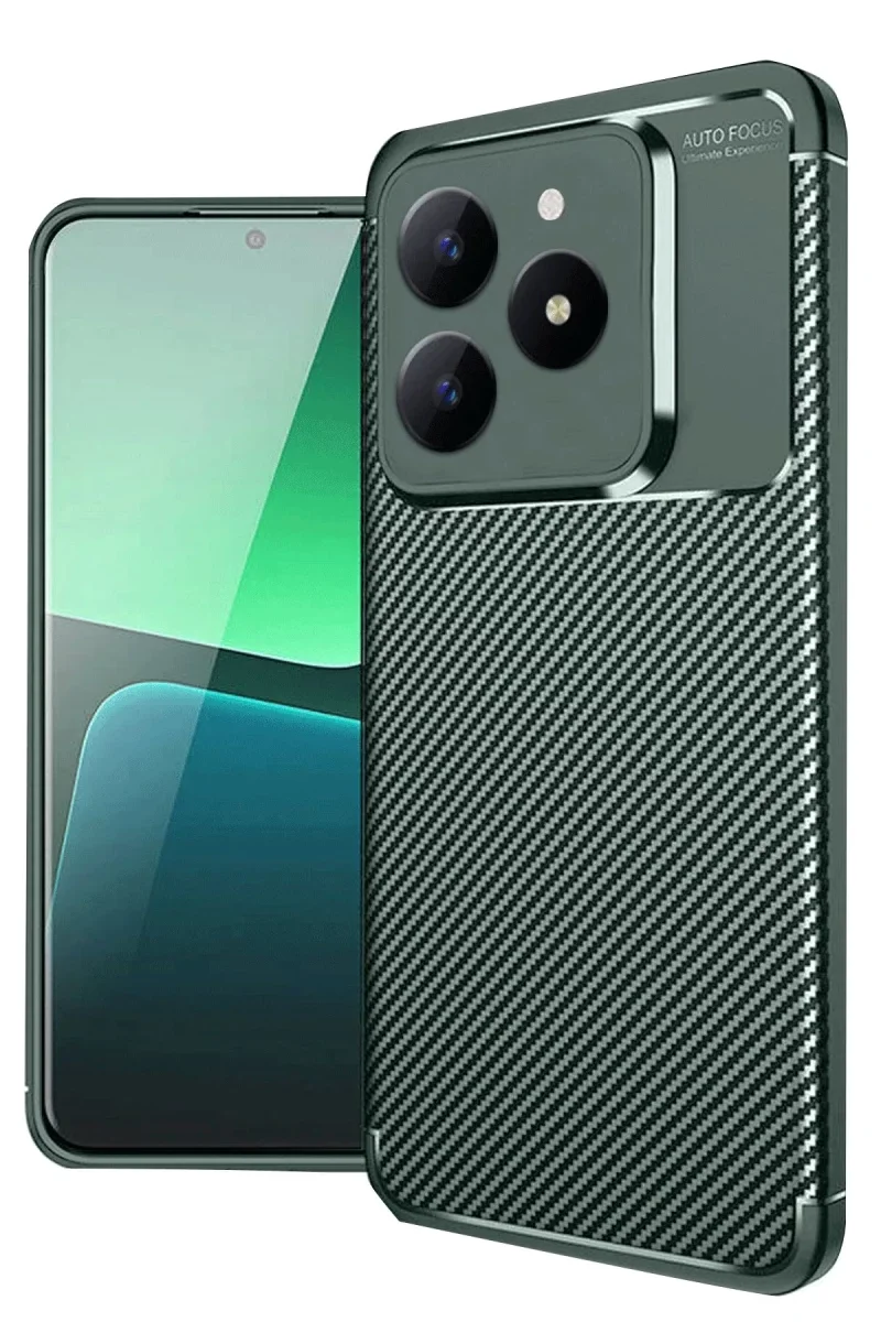 Realme C61 Kılıf Auto Focus Karbon Kapak - Koyu Yeşil Fiyatı, Yorumları ve Özellikleri